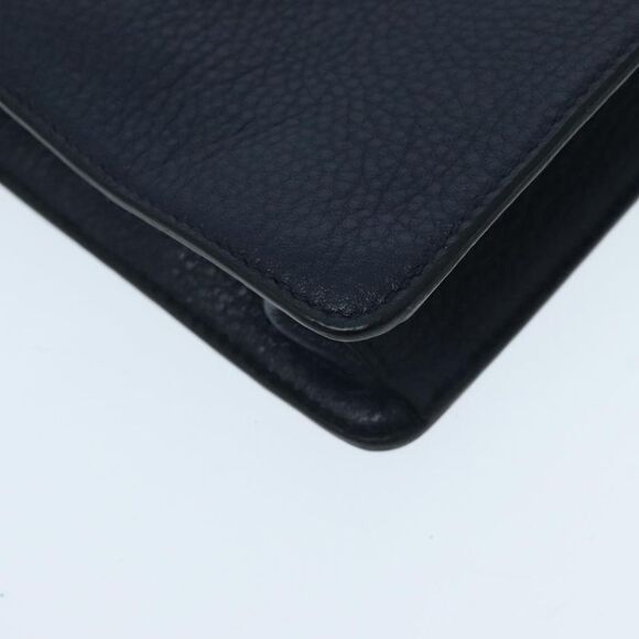 Prada Vitello Navy Leather Clutch Bag (Pre-Owned) - Picture 6 of 16
